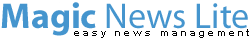 Magic News: easy news management